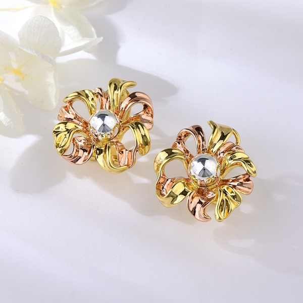 Picture of Hot Selling Multi-tone Plated Zinc Alloy Big Stud Earrings from Top Designer