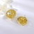 Picture of Hypoallergenic Gold Plated Dubai Big Stud Earrings from Certified Factory