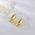 Picture of Fast Selling Gold Plated Dubai Big Stud Earrings For Your Occasions