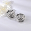 Show details for Dubai Platinum Plated Big Stud Earrings with Worldwide Shipping