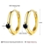 Picture of Inexpensive Gold Plated Cubic Zirconia Small Hoop Earrings from Reliable Manufacturer