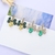 Picture of Irresistible Green Big Dangle Earrings As a Gift