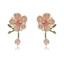 Show details for New Cubic Zirconia Copper or Brass Dangle Earrings