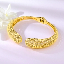 Show details for Nickel Free Platinum Plated Dubai Fashion Bangle with Easy Return