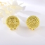 Show details for Dubai Platinum Plated Stud Earrings with Worldwide Shipping
