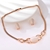 Picture of Filigree Medium Rose Gold Plated 2 Piece Jewelry Set