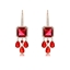 Show details for Funky Big Cubic Zirconia Dangle Earrings