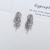 Picture of Popular Cubic Zirconia Platinum Plated Dangle Earrings