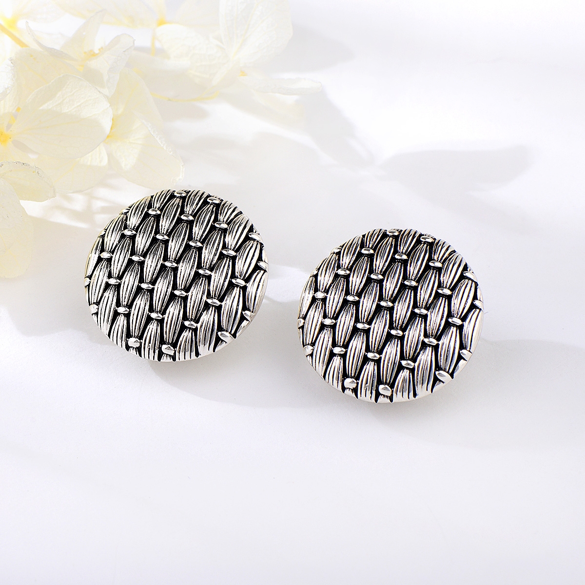 Unique Big Zinc Alloy Big Stud Earrings