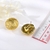 Picture of Gold Plated Dubai Stud Earrings with Full Guarantee