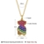 Picture of Low Price Platinum Plated Cubic Zirconia Pendant Necklace in Exclusive Design
