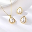 Show details for Affordable Gold Plated Artificial Pearl 2 Piece Jewelry Set Direct from Factory