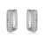 Picture of Featured White Platinum Plated Big Hoop Earrings with Full Guarantee