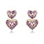 Show details for Unique Cubic Zirconia Gold Plated Dangle Earrings