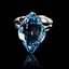 Show details for Premium Sea Blue Single Stone Fashion Rings