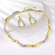 Show details for Bulk Multi-tone Plated Big 2 Piece Jewelry Set Exclusive Online