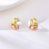 Picture of Irresistible Multi-tone Plated Dubai Stud Earrings For Your Occasions
