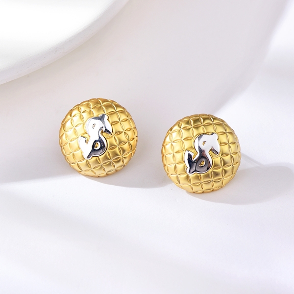 Picture of Fashion Medium Copper or Brass Stud Earrings