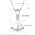 Picture of 925 Sterling Silver Cubic Zirconia Pendant Necklace in Flattering Style