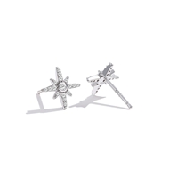 Picture of 925 Sterling Silver Cubic Zirconia Stud Earrings with Worldwide Shipping