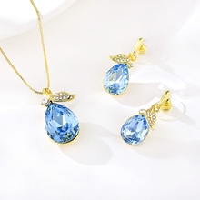 Show details for Zinc Alloy Pink Necklace and Earring Set with Full Guarantee