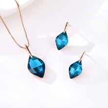 Show details for New Season Black Classic Necklace and Earring Set Factory Direct