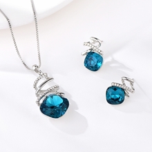 Show details for Independent Design Crystal Zinc-Alloy 2 Pieces Jewelry Sets