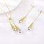 Show details for Good Quality Casual Zinc Alloy Necklace and Earring Set