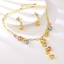 Show details for Hypoallergenic Multi-tone Plated Medium 2 Piece Jewelry Set with Easy Return