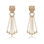 Show details for Luxury Gold Plated Dangle Earrings of Original Design