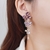 Picture of Featured Colorful Gold Plated Dangle Earrings with Full Guarantee