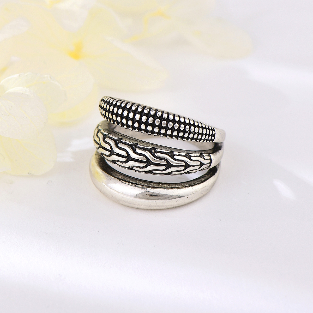 Trendy Gold Plated Big Fashion Ring with NoRisk Refund