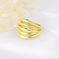 Show details for Copper or Brass Gold Plated Fashion Ring with Beautiful Craftmanship
