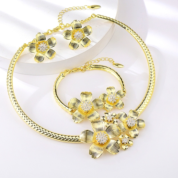 Picture of Zinc Alloy Gold Plated 3 Piece Jewelry Set at Great Low Price