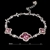 Picture of Fashion Design Wine Red Platinum Plated Bracelets