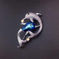 Show details for Most Popular Swarovski Element Zinc Alloy Brooche