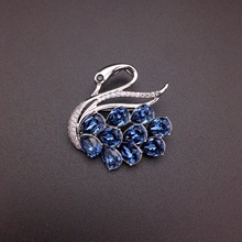 Show details for Best Selling Medium Blue Brooche