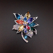 Show details for Nice Swarovski Element Colorful Brooche