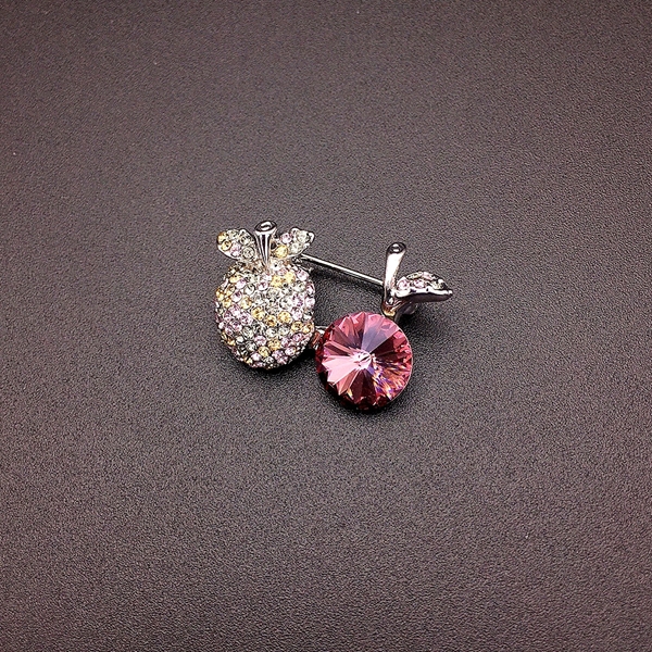 Picture of Recommended Pink Platinum Plated Brooche From Reliable Factory