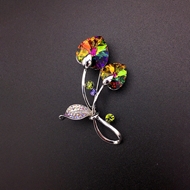 Show details for Zinc Alloy Colorful Brooche with Low Cost