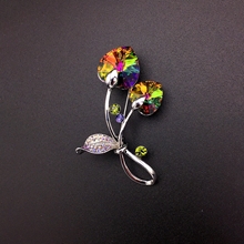 Show details for Zinc Alloy Colorful Brooche with Low Cost