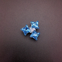 Show details for Platinum Plated Small Brooche with Price