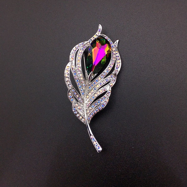 Picture of Zinc Alloy Swarovski Element Brooche with Wow Elements