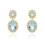 Show details for Eye-Catching Blue Cubic Zirconia Dangle Earrings with Member Discount