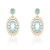 Picture of Impressive Blue Copper or Brass Dangle Earrings with Low MOQ