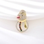 Show details for Copper or Brass Gold Plated Brooche with 3~7 Day Delivery