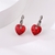 Picture of Zinc Alloy Red Small Hoop Earrings with 3~7 Day Delivery