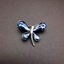 Show details for Zinc Alloy Blue Brooche in Bulk