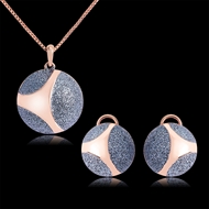 Picture of Filigree Small Rose Gold Plated 2 Piece Jewelry Set