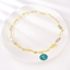 Show details for Nice Artificial Pearl Copper or Brass Short Chain Necklace
